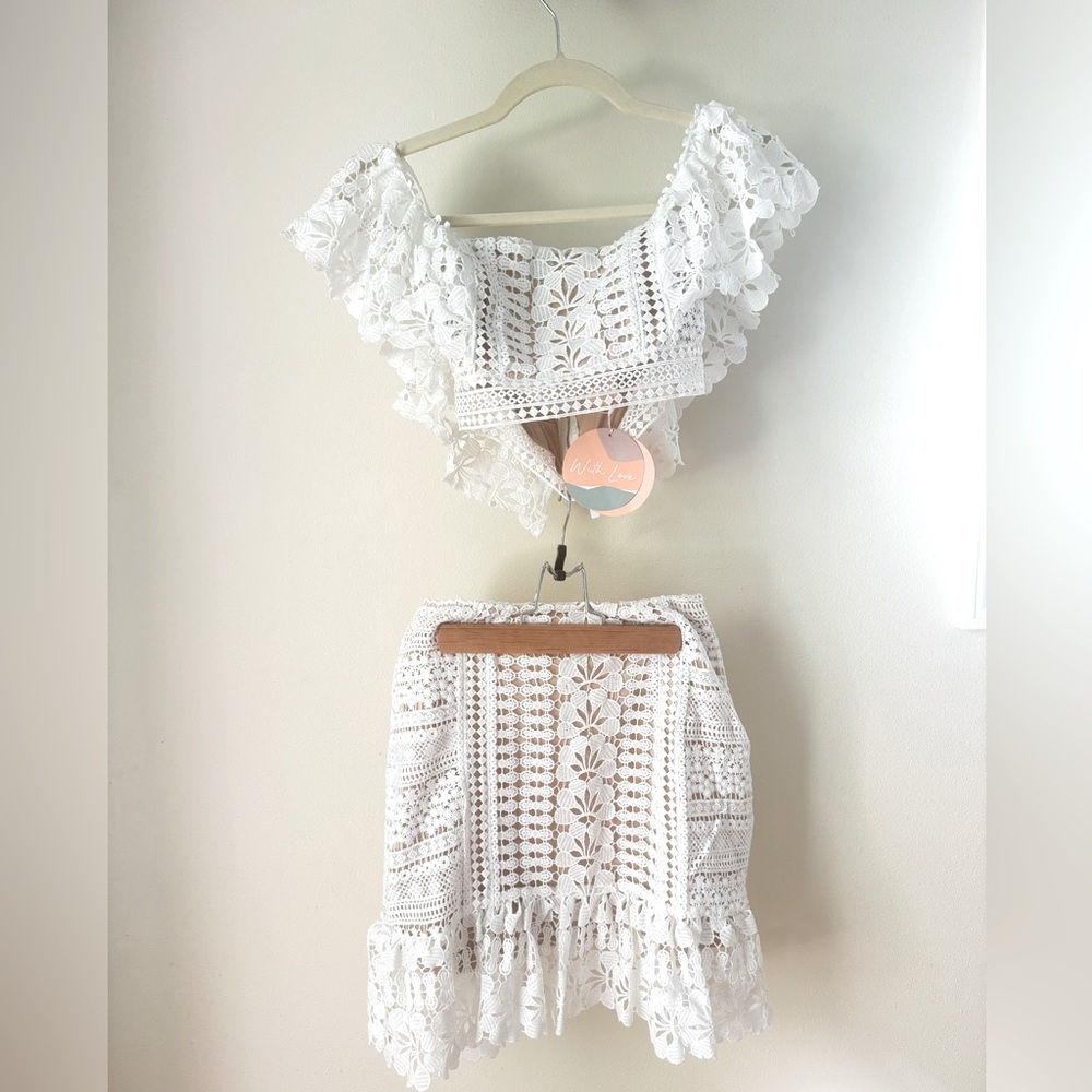 Xs boho skirt shirt combo